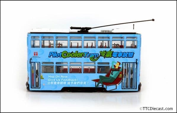 80m TT33702 Hong Kong Tramways Cooler Tram Route #88 Sheung Wan 1/76 Scale